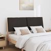 vidaXL T&ecirc;te de lit capitonn&eacute;e Noir 160 cm Pin massif