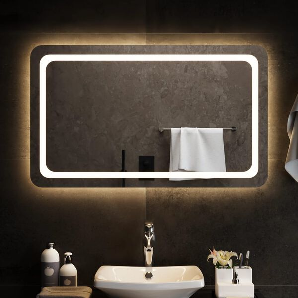 vidaXL Miroir de salle de bain &agrave; LED 100x60 cm