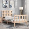 vidaXL Cadre de lit sans matelas 90x190 cm bois de pin massif