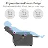 vidaXL Fauteuil de massage inclinable Gris fonc&eacute; Tissu