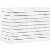 vidaXL Panier &agrave; linge blanc 88,5x44x66 cm bois massif de pin