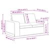 vidaXL Canap&eacute; Vert fonc&eacute; 162 x 80 x 82 cm tissu