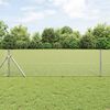 vidaXL Cl&ocirc;ture en fil soud&eacute; Argent 0,8 x 50 m