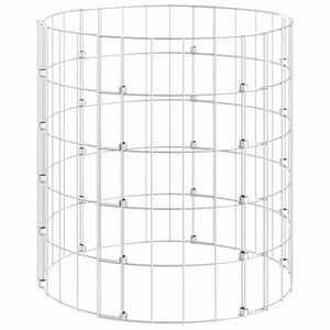 vidaXL Composteur de jardin &Oslash;50x50 cm Acier galvanis&eacute;