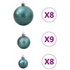 vidaXL Boules de No&euml;l 100 pcs vert &Oslash;3/4/6 cm