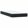 vidaXL Sommier &agrave; lattes de lit avec matelas noir 180x210 cm velours