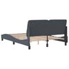 vidaXL Cadre de lit sans matelas gris fonc&eacute; 120x200 cm velours