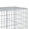 vidaXL Panier gabion avec couvercle 1150x100x100 cm fer galvanis&eacute;