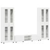 vidaXL Ensemble meuble TV FLORIN 3 pc Blanc Bois d'ing&eacute;nierie