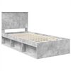 vidaXL Cadre de lit B&eacute;ton 90 x 200 cm Bois de pin massif