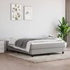 vidaXL Matelas de lit &agrave; ressorts ensach&eacute;s fermet&eacute; moyenne Gris clair 140x190x20 cm
