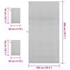 vidaXL Set de serviettes de sport 3 pcs Gris Polyester et Polyamide