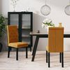 vidaXL Chaises &agrave; manger lot de 2 marron velours
