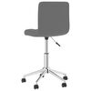 vidaXL Chaises pivotantes &agrave; manger lot de 4 gris similicuir