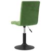 vidaXL Chaises pivotantes &agrave; manger lot de 2 vert fonc&eacute; velours