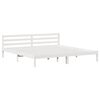 vidaXL Cadre de lit Blanc 225,5 x 185,5 x 69,5 cm Bois de Pin Massif