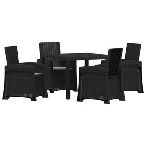 vidaXL Ensemble de salle &agrave; manger pour jardin 5 pc PP