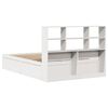 vidaXL Cadre de lit sans matelas blanc 140x190 cm bois de pin massif
