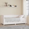 vidaXL Lit de jour sans matelas blanc 90x200 cm bois de pin massif