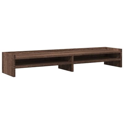 vidaXL Support de moniteur chêne marron 100x24x16 cm bois d'ingénierie