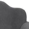 vidaXL Canap&eacute;-lit pour enfants &agrave; 2 places Anthracite Peluche douce