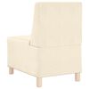 vidaXL | Unit&eacute; de Sofa Modulaire Sans Accoudoirs | Cr&egrave;me 55 x 74 x 82 cm