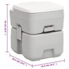 vidaXL Ensemble de toilette et r&eacute;servoir d'eau de camping portable