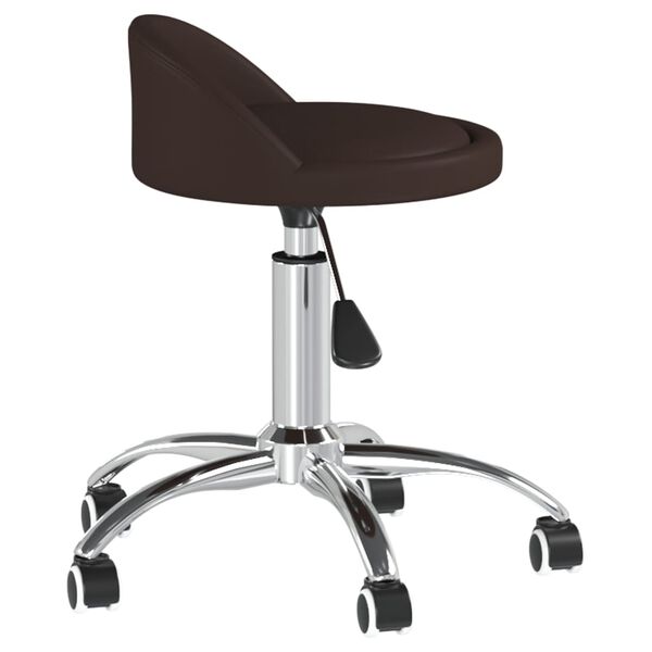 vidaXL Tabouret de massage Marron Similicuir