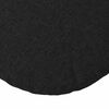 vidaXL Coussins de si&egrave;ge 2 pcs Noir &Oslash;30 x 13 cm tissu