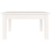 vidaXL Table basse Blanc 55x55x30 cm Bois massif de pin