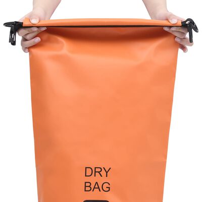 vidaXL Sac sec Orange 20 L PVC