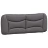 vidaXL Cadre de lit sans matelas Hvar gris 140x200 cm similicuir
