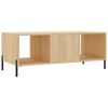 vidaXL Table basse ch&ecirc;ne sonoma 102x50x40 cm bois d'ing&eacute;nierie