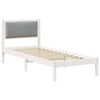 vidaXL Cadre de lit avec t&ecirc;te de lit Gris clair 80 x 190 cm Pin massif