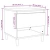vidaXL Tables de chevet 2 pcs Sonoma gris 50x46x50cm Bois d&rsquo;ing&eacute;nierie