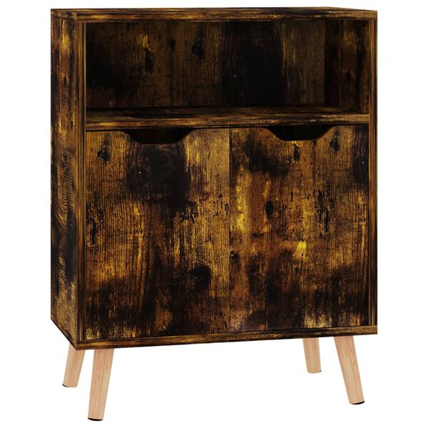 vidaXL Buffet ch&ecirc;ne fum&eacute; 60x30x72 cm bois d'ing&eacute;nierie