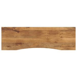 vidaXL Dessus de bureau avec courbe 160x50x2,5 cm manguier massif brut