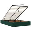 vidaXL Cadre de lit ottoman avec matelas vert fonc&eacute; 120x190 cm velours