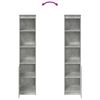 vidaXL Buffet haut gris béton 37,5x35x180 cm bois d'ingénierie