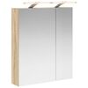 vidaXL Armoire Miroir de Salle de Bain Ch&ecirc;ne Sonoma 60 x 14,5 x 70 cm