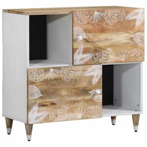 vidaXL Buffet 80x33,5x75 cm bois massif de manguier