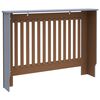 vidaXL Cache-radiateur gris 112x19x81,5 cm MDF