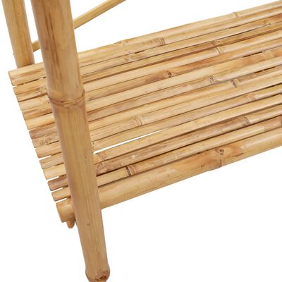 vidaXL Porte-vêtement avec étagère 102x50x190 cm bambou