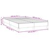 vidaXL Cadre de lit sans matelas gris fonc&eacute; 120x190 cm tissu