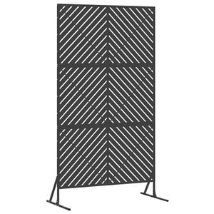 vidaXL &Eacute;cran de confidentialit&eacute; 100 x 50 x 180 cm Acier Noir
