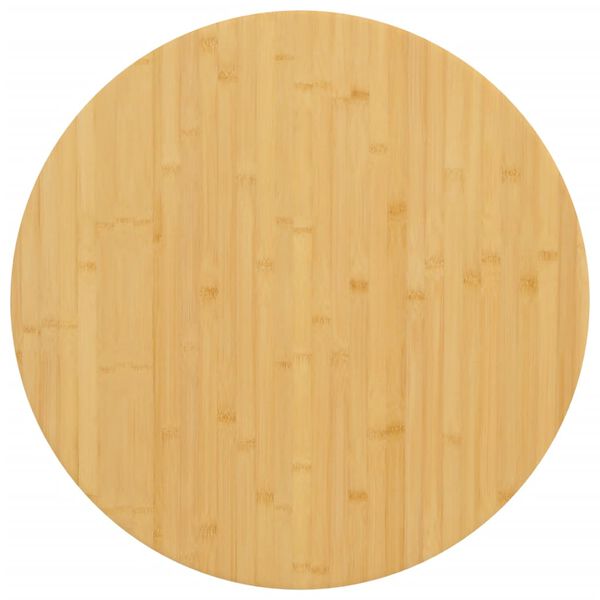 vidaXL Dessus de table &Oslash;80x4 cm bambou