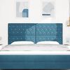 vidaXL T&ecirc;te de lit LED avec t&ecirc;te de lit Bleu fonc&eacute; 180 cm Polyester