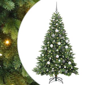 vidaXL Sapin de No&euml;l artificiel avec 300 LED Vert 180 cm PE et PVC