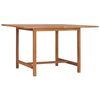 vidaXL Table &agrave; d&icirc;ner de jardin 110x110x75 cm Bois massif de teck