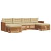 vidaXL Ensembles de canap&eacute;s avec coussin 6 pcs Naturel et Beige